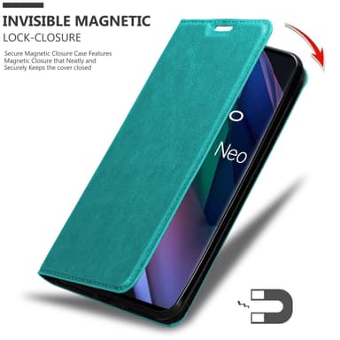 Oppo FIND X3 NEO lommebokdeksel case (turkis)
