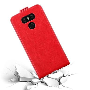 LG G6 deksel flip cover (rød)