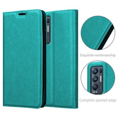 Oppo FIND X3 NEO lommebokdeksel case (turkis)