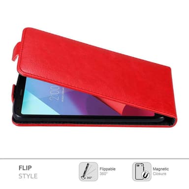 LG G6 deksel flip cover (rød)