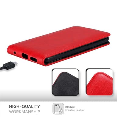 LG G6 deksel flip cover (rød)