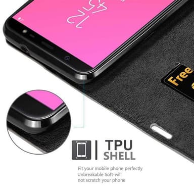 Samsung Galaxy J8 2018 lommebokdeksel case (brun)