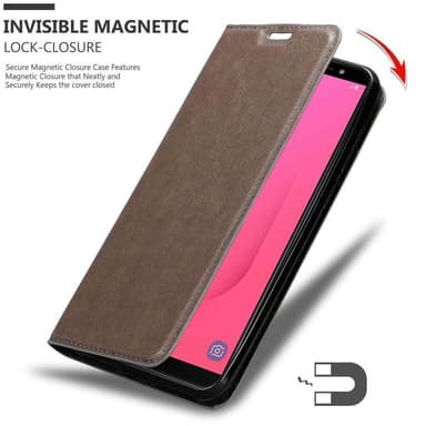 Samsung Galaxy J8 2018 lommebokdeksel case (brun)