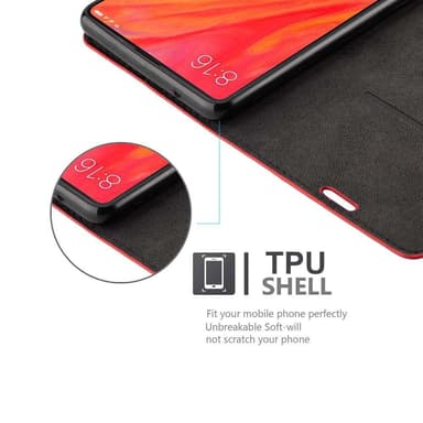 Xiaomi Mi MIX 2S lommebokdeksel case (rød)