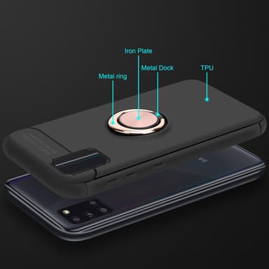 Samsung Galaxy A31 silikondeksel cover (svart)