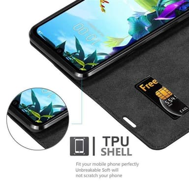 LG K40S lommebokdeksel case (svart)