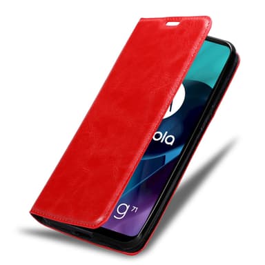 Motorola MOTO G71 5G lommebokdeksel case (rød)