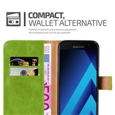 Samsung Galaxy A3 2017 lommebokdeksel etui (grønn)