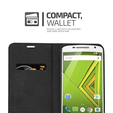 Motorola MOTO X PLAY lommebokdeksel case (brun)