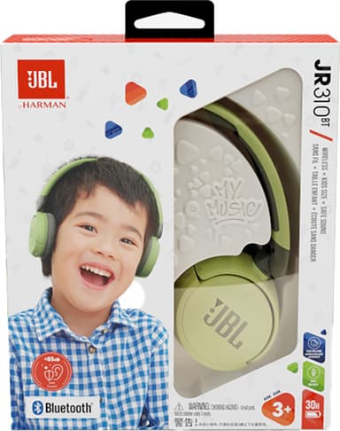 JBL Jr. 310 trådløse on-ear hodetelefoner (grønn)