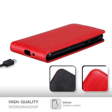 Nokia 2 2017 deksel flip cover (rød)