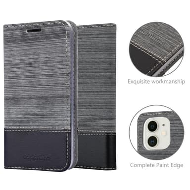 iPhone 12 MINI lommebokdeksel etui (grå)