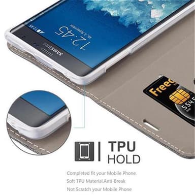 Samsung Galaxy NOTE EDGE lommebokdeksel etui (grå)