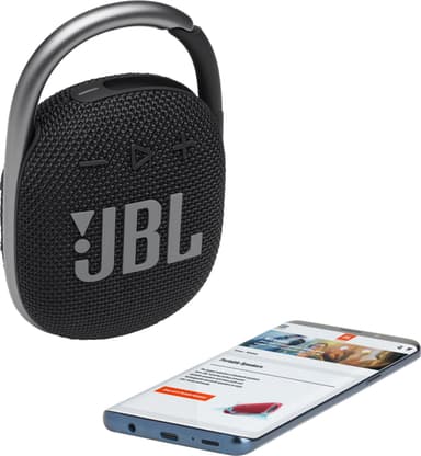 JBL Clip 4 trådløs høyttaler (sort)