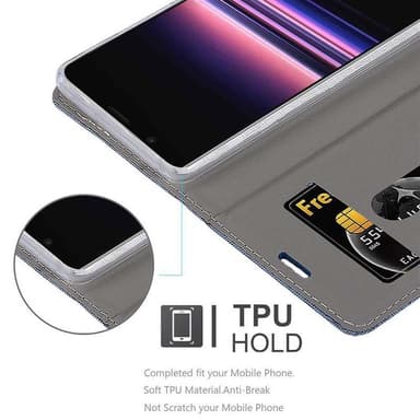 Sony Xperia 5 lommebokdeksel etui (blå)