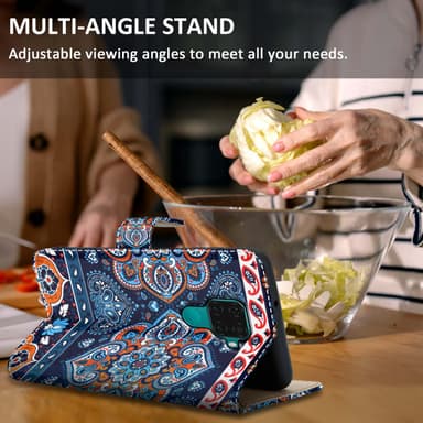 Huawei MATE 30 LITE lommebokdeksel etui (blå)