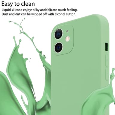 Deksel iPhone 12 MINI med Halskjede (grønn)