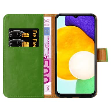 Samsung Galaxy A13 5G lommebokdeksel etui (grønn)