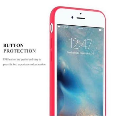 Deksel iPhone 7 / 7S / 8 / SE 2020 Silikon cover (rød)