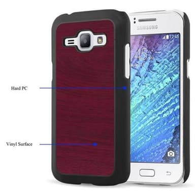 Samsung Galaxy J1 2015 Hardt Deksel Case (rød)