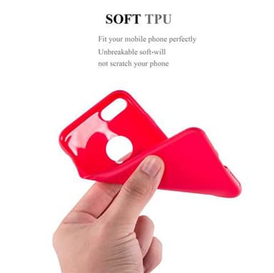 Deksel iPhone 7 / 7S / 8 / SE 2020 Silikon cover (rød)