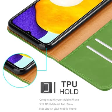 Samsung Galaxy A13 5G lommebokdeksel etui (grønn)