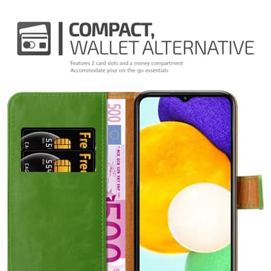 Samsung Galaxy A13 5G lommebokdeksel etui (grønn)