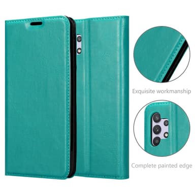 Samsung Galaxy A32 5G lommebokdeksel case (turkis)