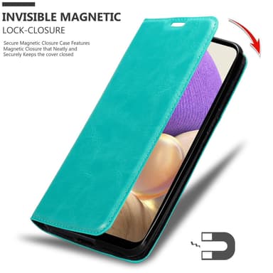 Samsung Galaxy A32 5G lommebokdeksel case (turkis)
