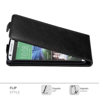 HTC Desire 820 deksel flip cover (svart)