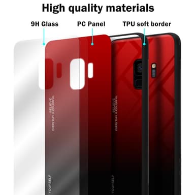 Deksel Samsung Galaxy S9 Case Cover (svart)