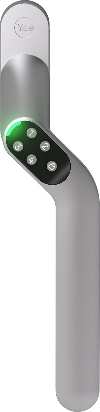 Yale Smart Code Handle høyre dørlås (satin chrome)