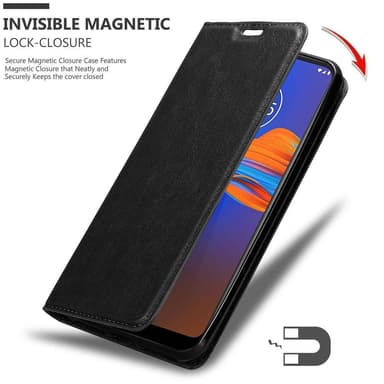 Motorola MOTO E6 PLUS lommebokdeksel case (svart)