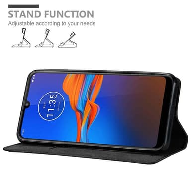 Motorola MOTO E6 PLUS lommebokdeksel case (svart)