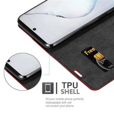 Samsung Galaxy NOTE 10 lommebokdeksel case (rød)