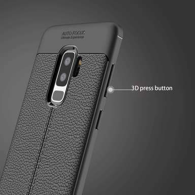 Samsung Galaxy S9 PLUS Deksel Kunstskinn (svart)