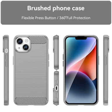 Deksel iPhone 14 ultra slim (grå)