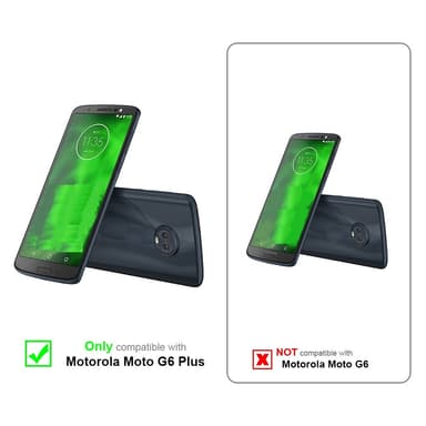 Deksel Motorola MOTO G6 PLUS Veske (Svart)