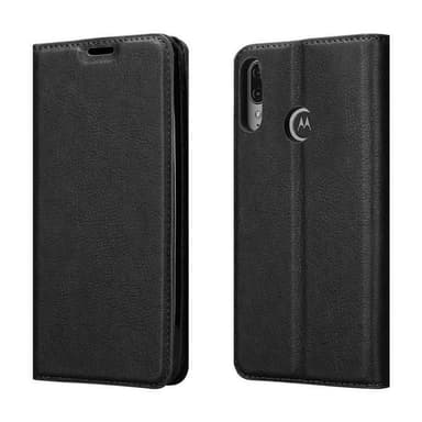 Motorola MOTO E6 PLUS lommebokdeksel case (svart)