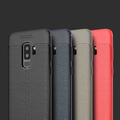Samsung Galaxy S9 PLUS Deksel Kunstskinn (svart)