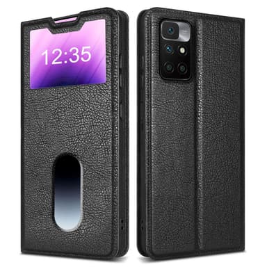 Xiaomi RedMi 10 lommebokdeksel cover (svart)
