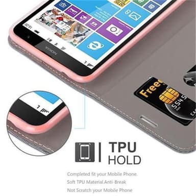 Nokia Lumia 1320 lommebokdeksel etui (grå)