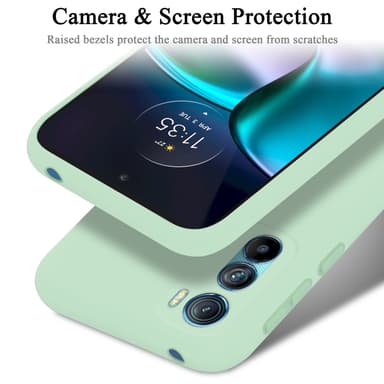 Motorola EDGE 30 silikondeksel case (grønn)