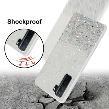 Huawei P40 LITE 5G / NOVA 7 SE Silikondeksel Glitter