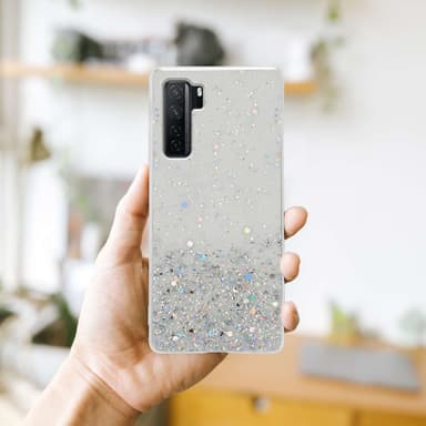 Huawei P40 LITE 5G / NOVA 7 SE Silikondeksel Glitter