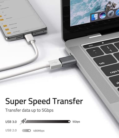 USB-adapter USB til USB C-adapteromformer