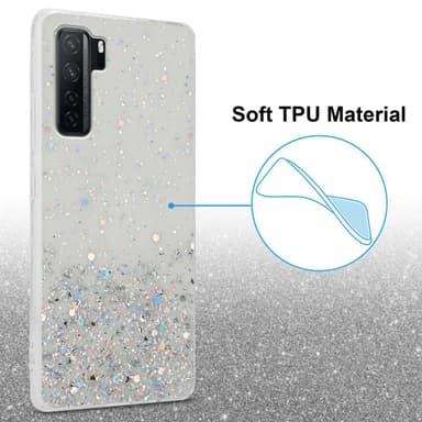 Huawei P40 LITE 5G / NOVA 7 SE Silikondeksel Glitter