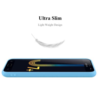 Deksel Samsung Galaxy J7 PLUS / C8 Silikon cover (blå)