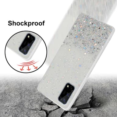 Realme 7 4G Silikondeksel Glitter (Gjennomsiktig)