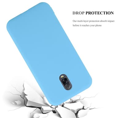 Deksel Samsung Galaxy J7 PLUS / C8 Silikon cover (blå)